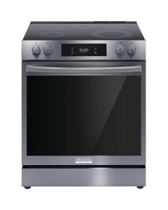 Cuisini&egrave;re en Vitroc&eacute;ramique de 30 po. Frigidaire 5.4 pi.cu avec 5 br&ucirc;leurs en Inox Noir GCFE306CBD  Inox Noir 5 bruleurs     Capacit&eacute; 5.4 pieds cubes 3 500 Watts  largeur 30 pouces
