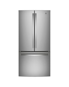 Refrig&eacute;rateur GE GWE19JYLFS Inox Portes fran&ccedil;aises largeur 33 pouces Capacit&eacute; 18.6 pieds cubes