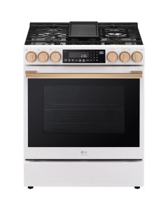 Cuisini&egrave;re 30 Po. Gaz LG LSGS6338N  Blanc 5 bruleurs     Capacit&eacute; 6.3 pieds cubes 19000 / 17000 Watts  largeur 30 pouces