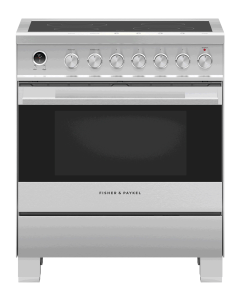 30 in. Ceramic Glass Fisher and Paykel Range 3.5 cu.ft with 4 burners in Stainless OR30SDE6X1  Stainless  4 Burners     Capacity 3.5 cubic feet   Width 30 inches