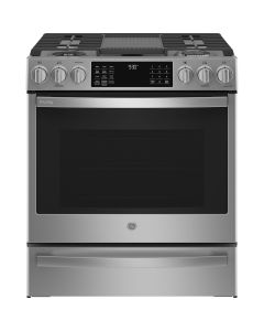 Cuisini&egrave;re 30 Po. Gaz GE Profile PC2S930YPFS  Inox 5 bruleurs     Capacit&eacute; 5.7 pieds cubes   largeur 30 pouces