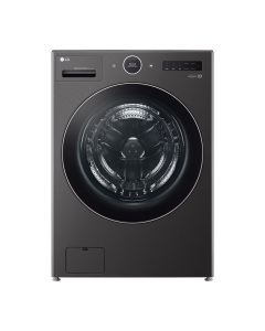 Buanderie combin&eacute; laveuse-s&eacute;cheuse noir 5.8 pi. cu. LG WM6998HBA Capacit&eacute; 5,7 pieds cubes  cycle nettoyage 14    syst&egrave;me s&eacute;chage Pompe &agrave; chaleur  largeur 27 pouces