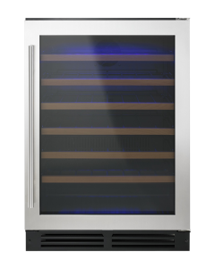 Cellier Autoportant 51 bouteilles, 24 po. Whirlpool WUW35X24DS  Inox    51 bouteilles  largeur 24 pouces pr&eacute;sent&eacute; par Corbeil