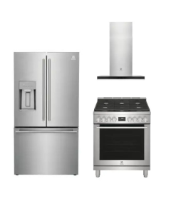  Set of 3 Electrolux Kitchen Appliances 30'' ECFG3068AS, ERFC2393AS, ECVW3062AS