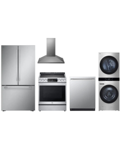 LG stainless appliance Set LSES6338F, SRFB27S3, LSHD3080ST, SDWB24S3, SWWE50N3