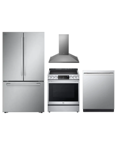 LG Studio Stainless steel kitchen set LSIS6338F, SRFB27S3, LSHD3080ST, SDWB24S3