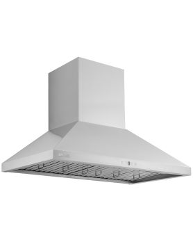 Hotte Cheminée 36 po. 860 pcm Aviva AVO-368CS3 Inox Installation Montage mural  860 pieds cubes par minute