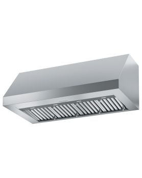 BREV48SS1200100-48" wide x 18" tall PRO canopy wall hood with PRO