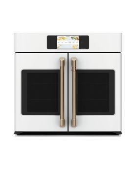 Four mural  GE Café CTS90FP4NW2 Blanc   Capacité  5.0 pieds cubes  2850 Watts  Encastrable largeur 30 pouces