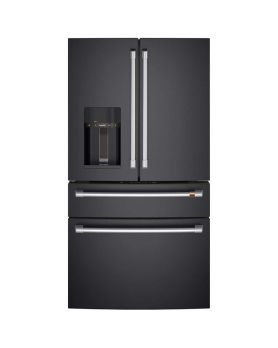 Refrigérateur GE Café CXE22DP3PD1 Noir Portes françaises largeur 36 pouces Capacité 22.3 pieds cubes