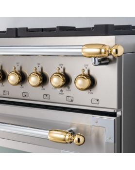 Décor Set Knobs and Handles for Range and Hood Bertazzoni DSHERTKHGO