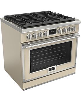 36 In. Gas Range Fulgor Milano F4EDF366CS1-IV