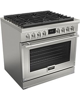 36 In. Gas Range Fulgor Milano F4EDF366CS1-SS