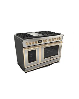 48 In. Gas Range Fulgor Milano F4EDF486GBR1-SS