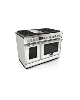 48 In. Gas Range Fulgor Milano F4EDF486GCS1-WH