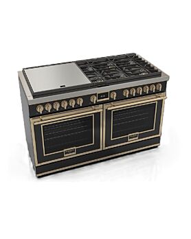 60 In. Gas and Induction  Range Fulgor Milano F4EDF606GBR1-BK