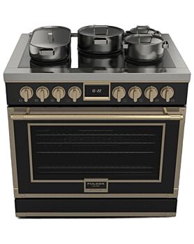 Cuisinière 36 Po. Induction Fulgor Milano F4EIR365BR1-BK