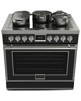 Cuisinière 36 Po. Induction Fulgor Milano F4EIR365CS1-MB