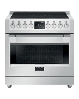 36 in. Induction Fulgor Milano Range 5.7 cu.ft with 5 burners in Pannel-Ready F6PIR365S1  Pannel-Ready  5 Burners     Capacity 5.7 cubic feet  3000 Watts  Width 36 inches