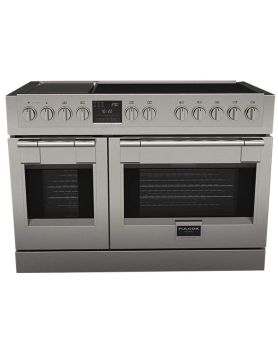 Cuisinière à induction 48 po autoportante, 5 brûleurs, acier inoxydable, Fulgor Milano série 600 F6PIR485GS1  Inox 5 bruleurs     Capacité 4.4 pieds cubes 30000W Watts  largeur 48 pouces