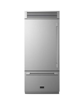 Refrigerator Fulgor Milano F7PBM36S2-L Stainless  Capacity 18.5 cubic feet Bottom Freezer / Drawer   width 35 inches