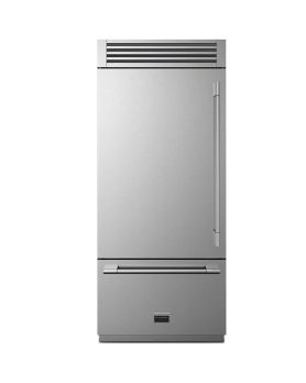Refrigerator Fulgor Milano F7PBM36S2-R Stainless  Capacity 18.5 cubic feet Bottom Freezer / Drawer   width 35 inches