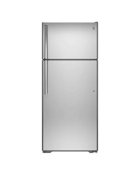 Refrigerator GE GTS18FSLKSS Stainless  Capacity 18.2 cubic feet Top Freezer   width 29 inches