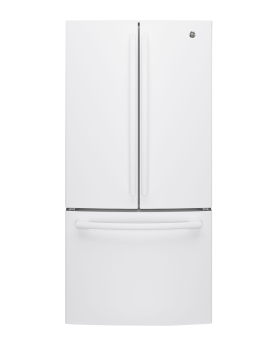 Refrigerator GE GWE19JGLWW White  Capacity 186 cubic feet French Door   width 33 inches