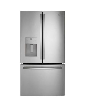 Refrigerator GE GYE21JYMFS Stainless  Capacity 20.6 cubic feet French Door   width 36 inches