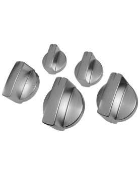 Kit de boutons en acier pour table de cuisson en verre Bosch HEZ27755