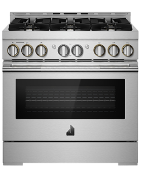 Cuisinière de 36 po. Jenn-Air en Inox JGRP436HL  Inox      largeur 36 pouces