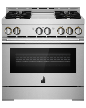 Cuisinière de 36 po. Jenn-Air en Inox JGRP536HL  Inox      largeur 36 pouces