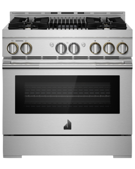 Cuisinière de 36 po. Jenn-Air en Inox JGRP636HL  Inox      largeur 36 pouces