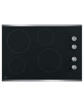 Plaque de cuisson GE JP3030SWSS Vitrocéramique  4 éléments  presenté par Corbeil