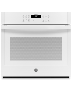 Four mural  GE JTS3000DNWW Blanc   Capacité  5 pieds cubes  2850 Watts  Encastrable largeur 30 pouces