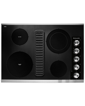 Ceramic Glass cooktop - integrated ventilation KitchenAid KCED600GSS