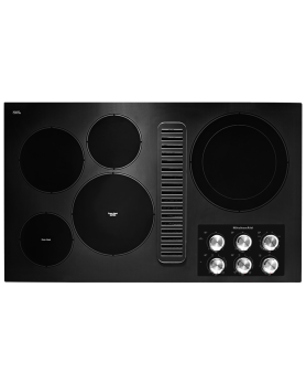 Ceramic Glass cooktop - integrated ventilation KitchenAid KCED606GBL
