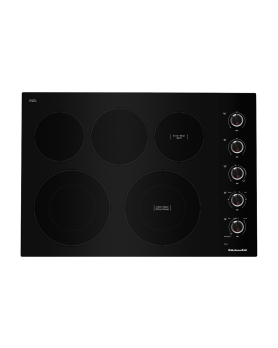 Ceramic Glass cooktop 31 In. KitchenAid KCES550HBL