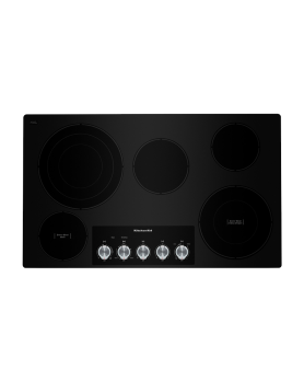 Ceramic Glass cooktop 36 In. KitchenAid KCES556HBL