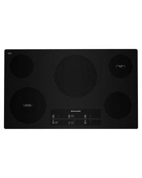 Cooktop KitchenAid KCES956KBL Ceramic Glass 5 elements presented by Corbeil