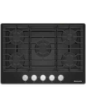 Cooktop KitchenAid KCGG530PBL Sealed Burners 5 elements presented by Corbeil