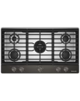 Plaque de cuisson gas 36 Po. KitchenAid KCGK536SBE