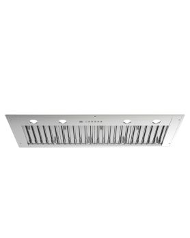 48 in. Integrated Hood 1200 cfm Bertazzoni KIN48XT Stainless  Built-in  1200 cubic feet per minute