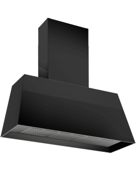 35 in. Chemney Hood 600 cfm Bertazzoni KMC36NE Black  Over the Range  600 cubic feet per minute