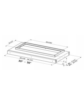 Faber Trim Kit LINSPT301228 Stainless 28 in.