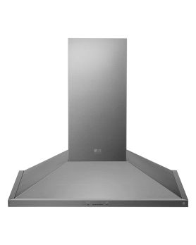 Hotte Cheminée 30 Po. 600 Pieds cubes par minute LG LSHD3080ST Inox Installation Hotte sous cabinet  600 pieds cubes par minute