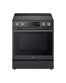Cuisinière 30 Po. Induction LG LSIL6334ZE  Acier inoxydable noir 4 bruleurs     Capacité 6.3 pieds cubes   largeur 30 pouces