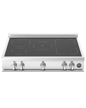 36 in. Induction Bertazzoni Range with 5 burners in Stainless MAST365IRTXT  Stainless  5 Burners       Width 36 inches