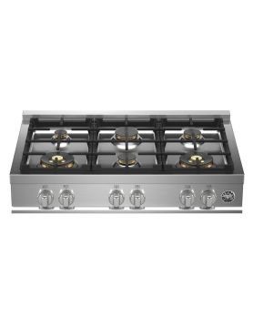 Gas cooktop 36 In. Bertazzoni MAST366RTBXT