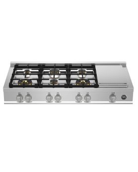 Gas cooktop 52 In. Bertazzoni MAST486GRTBXT